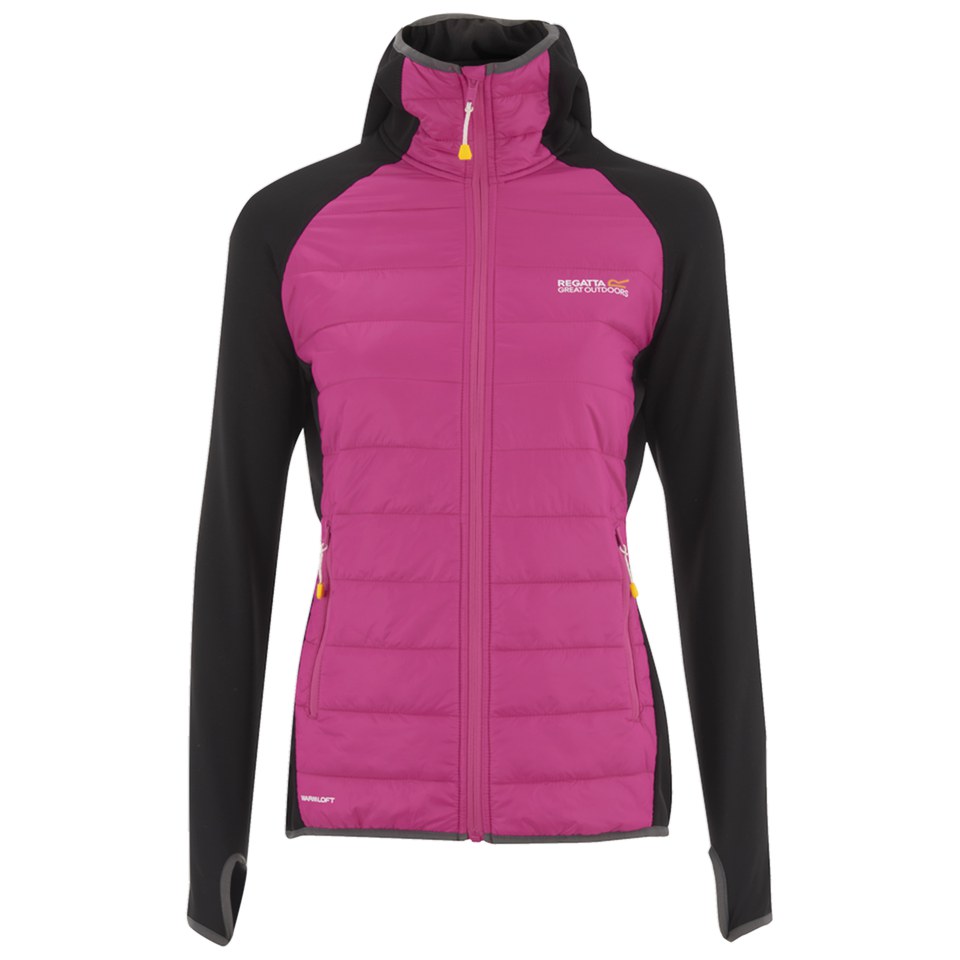 Regatta Women's Andreson Hooded Insulated Jacket Pink/Black Sports