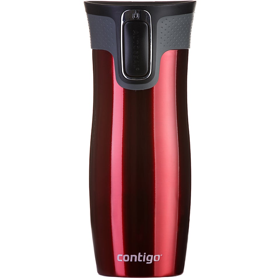 Mug Isotherme Contigo Transit Autoseal 470ml | Inox, Étanche - Garde Chaud 5h/Froid 12h