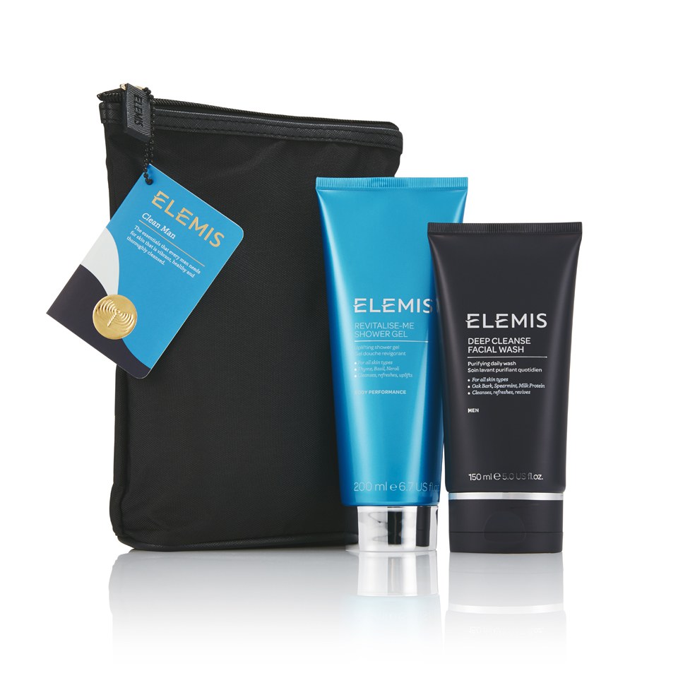 Elemis Men's Clean Man Gift Set (Worth £39.00) Free Shipping Lookfantastic
