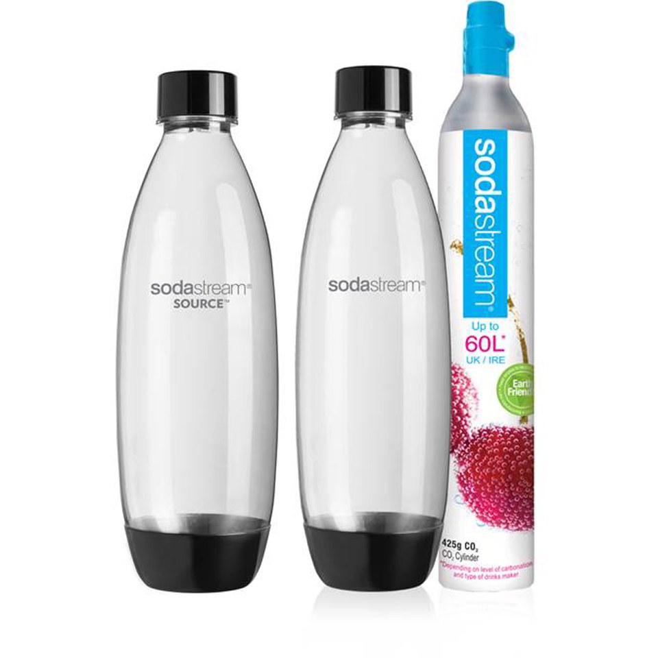 SodaStream Spare Cylinder (60L) and Fuse Bottles (2 x 1L) IWOOT