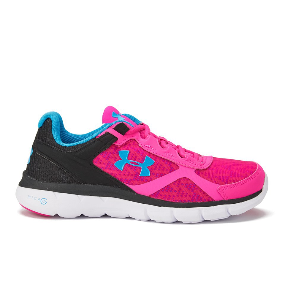 Under Armour Women's Micro G Velocity RN Running Shoes Rebel Pink