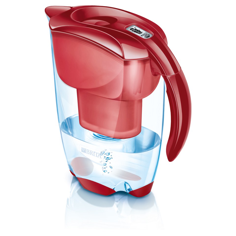 BRITA Elemaris Meter Cool Water Filter Jug Cool Red (2