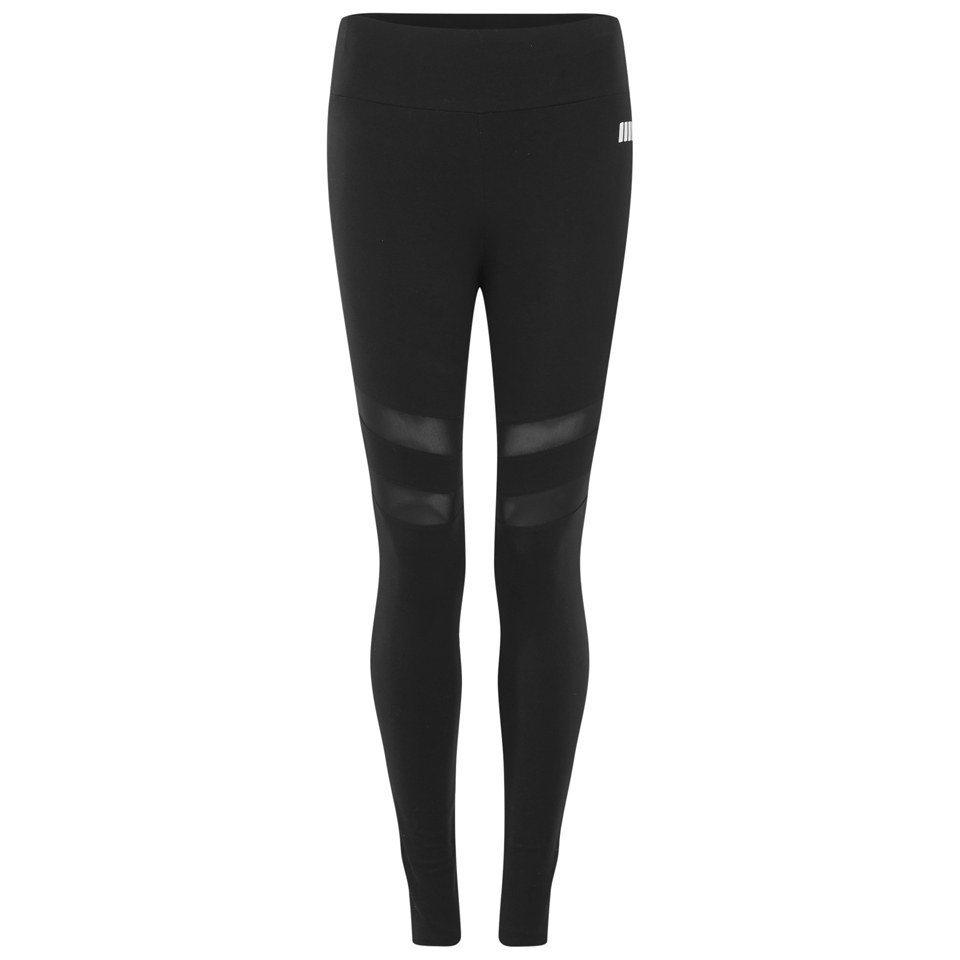 Myprotein Women's Yoga Leggings with Mesh Panels Black
