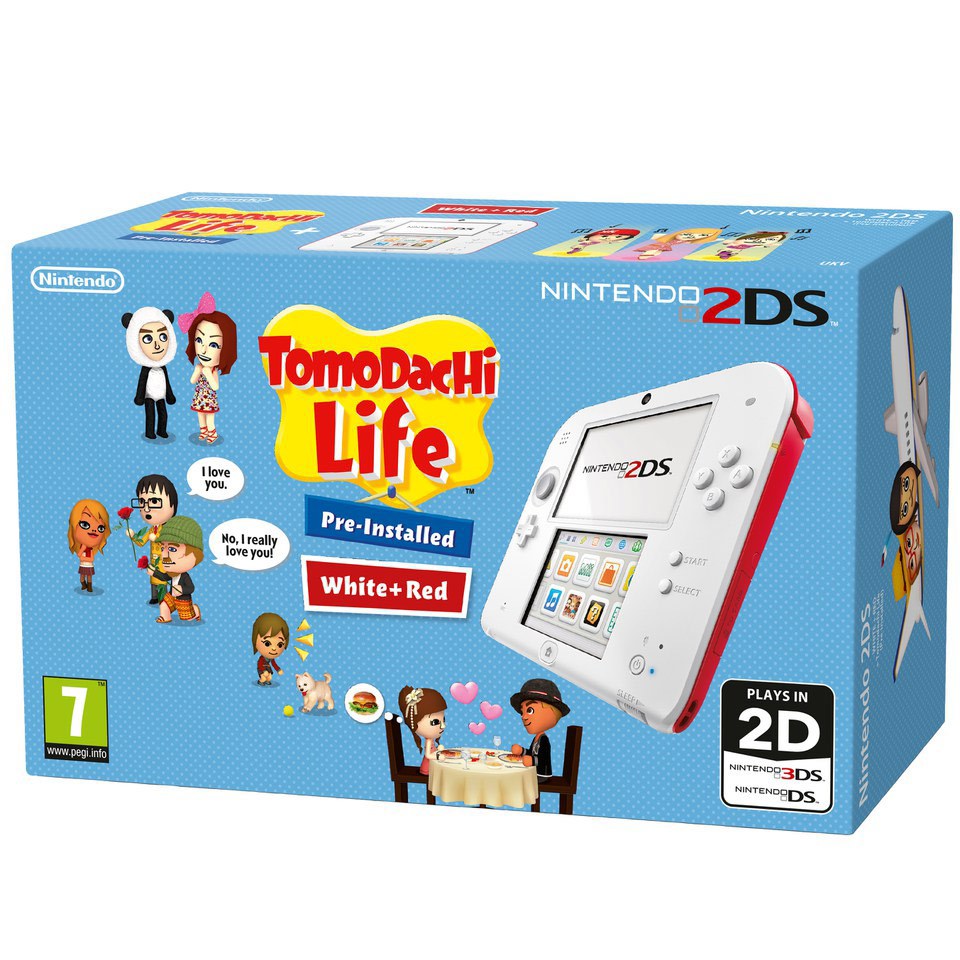 Nintendo 2ds White Red Tomodachi Life Nintendo Uk Store