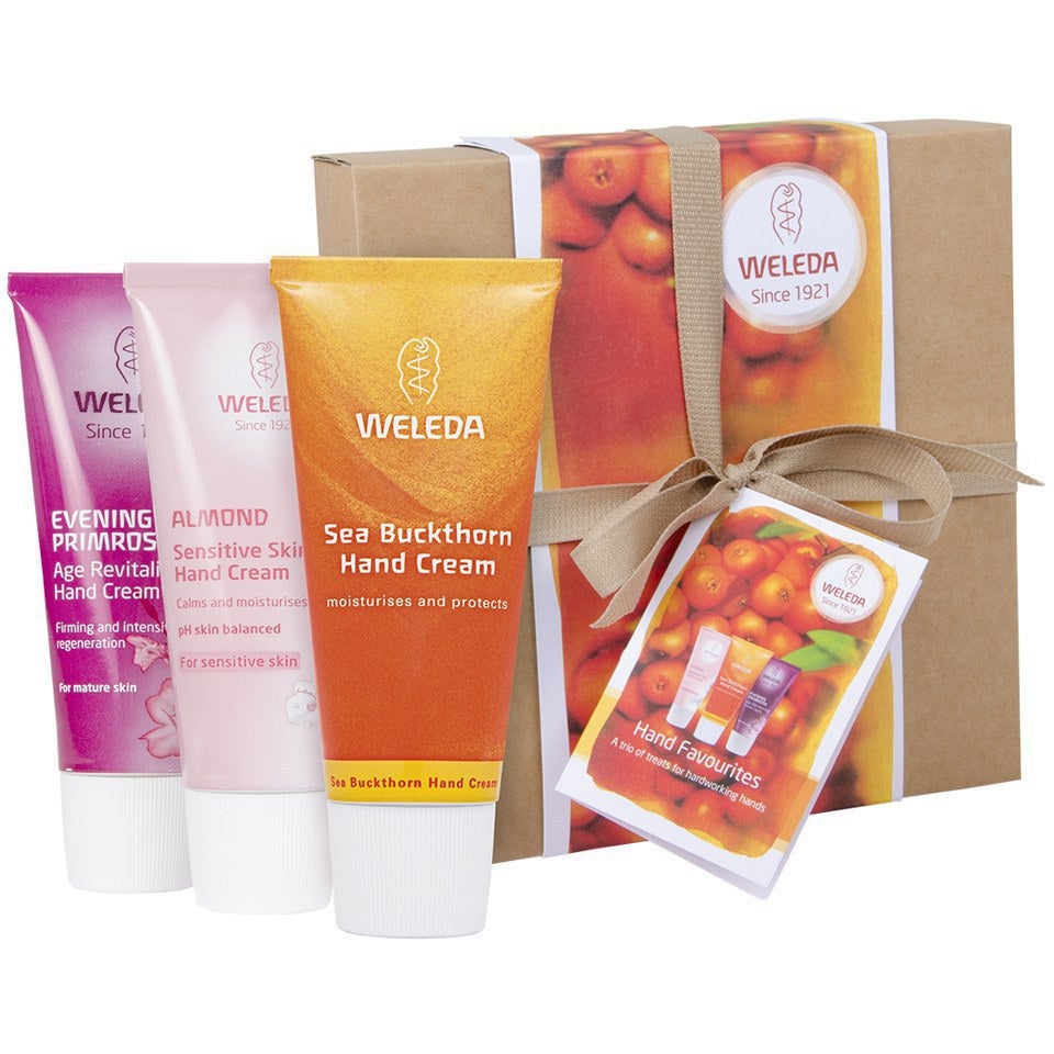 weleda hand cream trio gift box