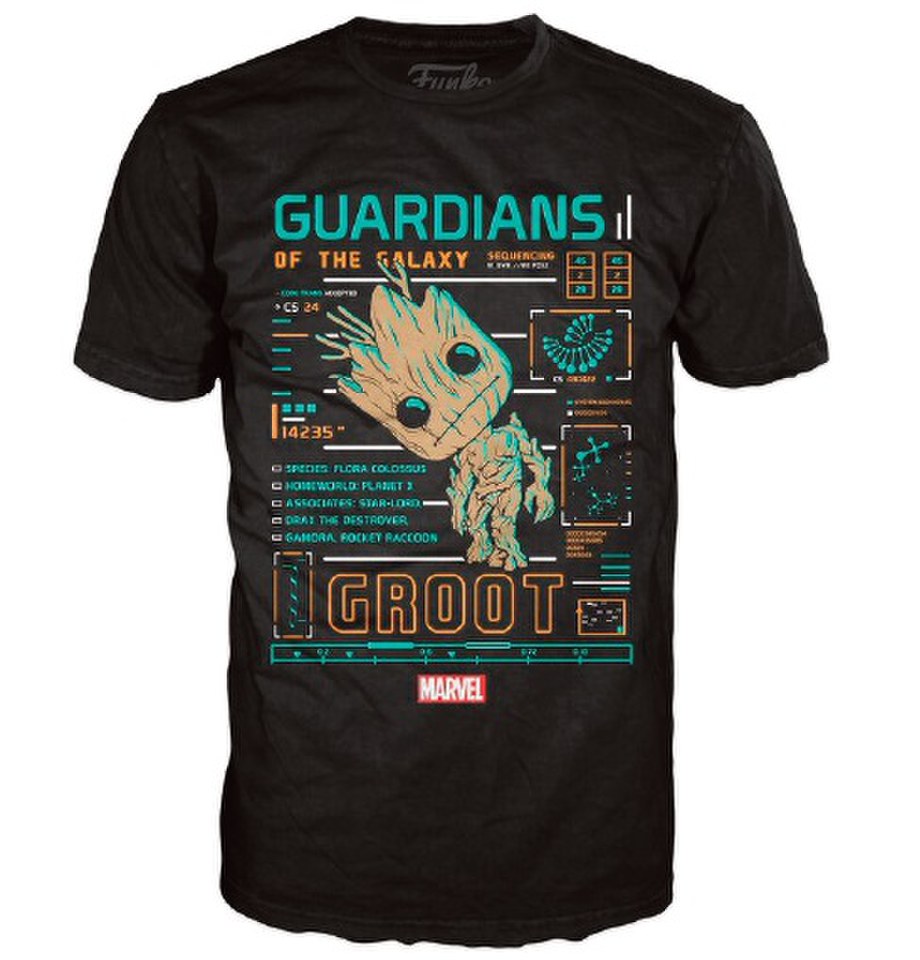 Guardian De La Galaxia Groot Hombr Mujer Manga Corta Tilo