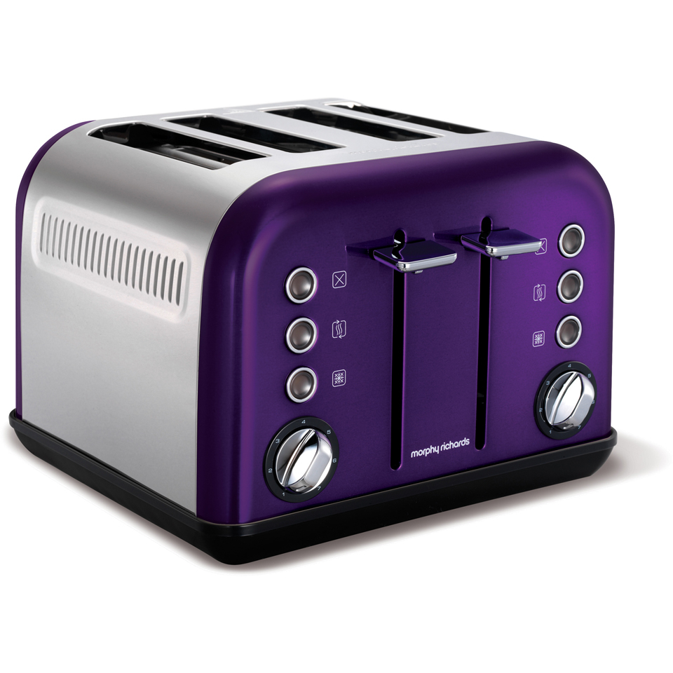 Morphy Richards 242016 Accents 4 Slice Toaster PLUM IWOOT