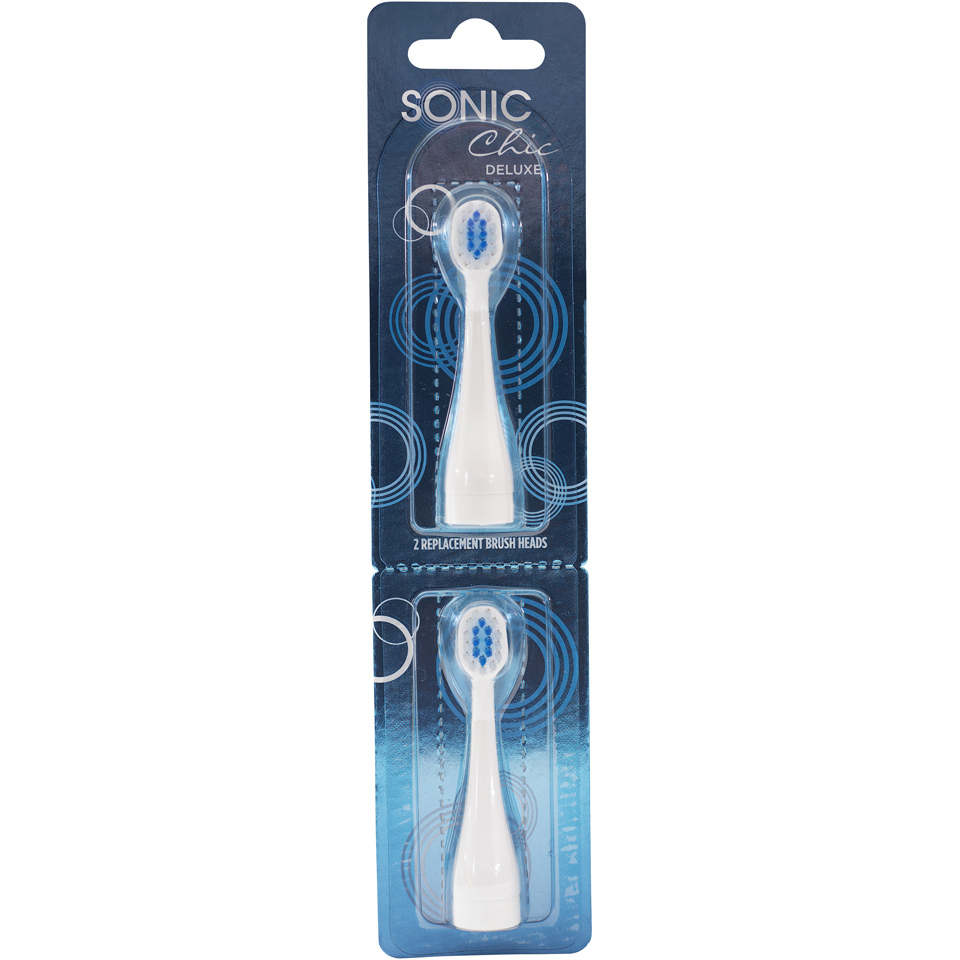 Sonic Chic DELUXE Electric Toothbrush Replacement Heads Free Shipping