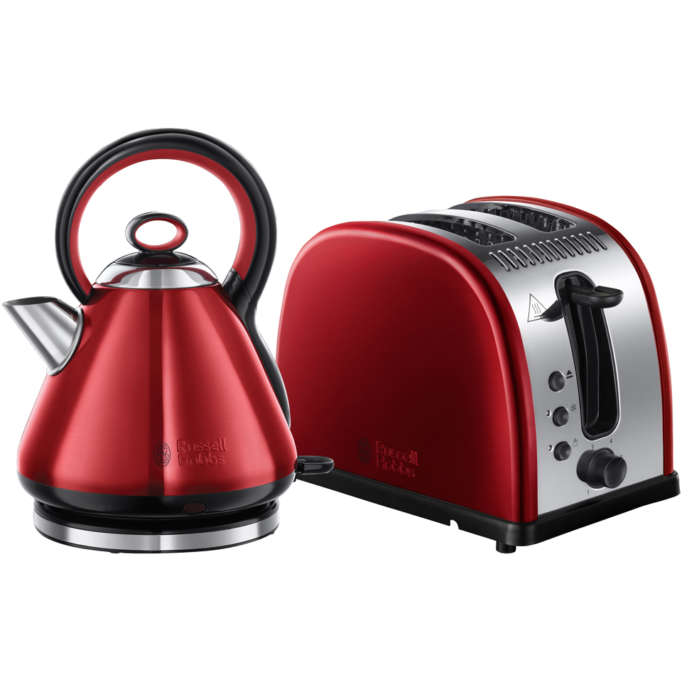 Russell Hobbs Legacy 21881 Kettle and 21291 Toaster Bundle Red IWOOT