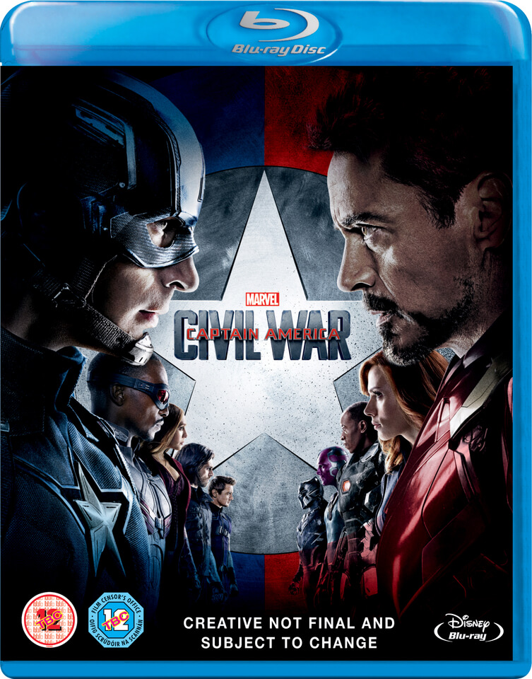 Captain America Civil War Bluray