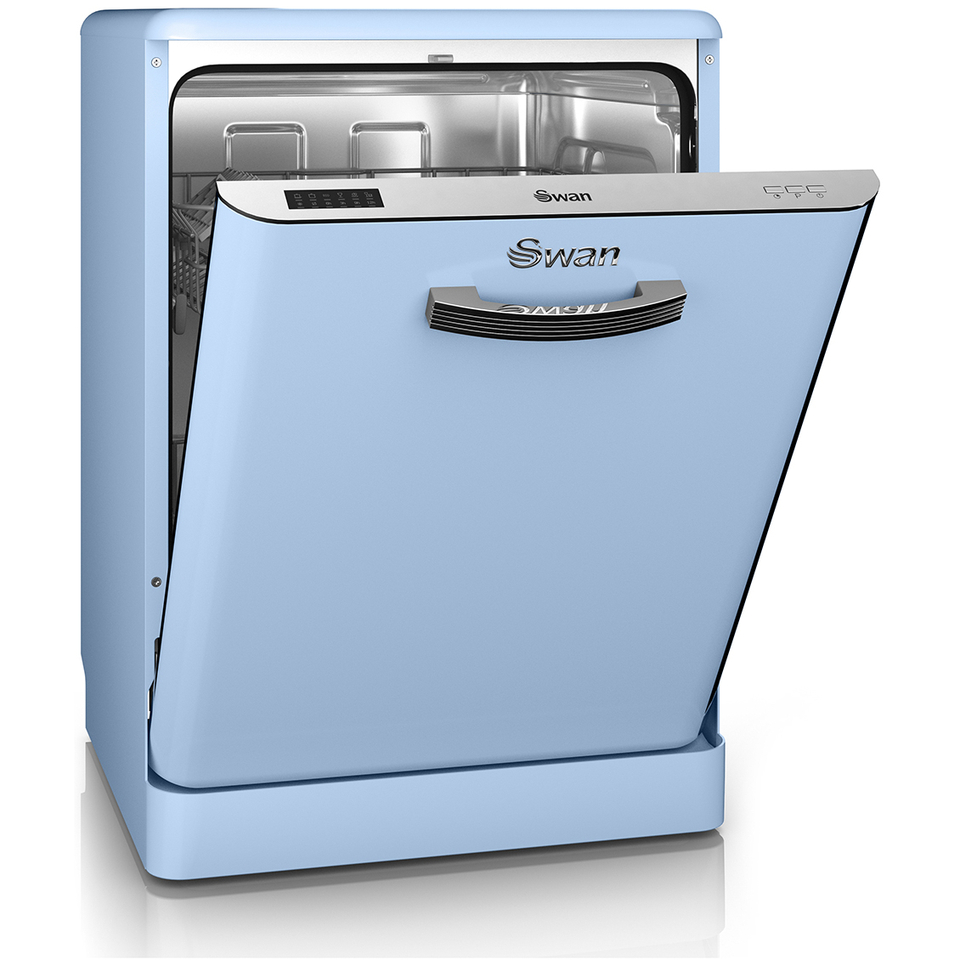 Swan SDW7040BLN Retro Dishwasher Blue IWOOT
