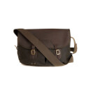 Barbour Men's Wax Leather Terras Bag - Olive
