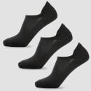 Essentials Women's Ankle Socks - Black (3 Pack)