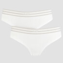 MP Women's Essentials Hipster - White (2 Pack)
