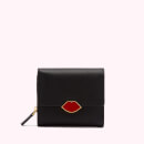 Lulu Guinness Women's Lip Saffie Wallet - Black