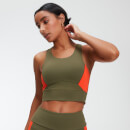 MP Women's Power Longline Crop Top - Avocado