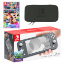 Nintendo Switch Lite (Grey) Mario Kart 8 Deluxe Pack