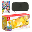 Nintendo Switch Lite (Yellow) Super Smash Bros. Ultimate Pack