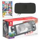 Nintendo Switch Lite (Grey) Super Smash Bros. Ultimate Pack