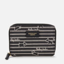 Radley Women's Radley Stripe Medium Zip Around Purse - Black