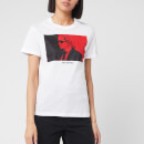 Karl Lagerfeld Women's Legend Colour Block T-Shirt - White