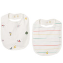 Joules Baby The Bib - White Farm Print (2 Pack)