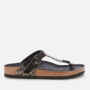 Birkenstock Women's Gizeh Toe-Post Sandals - Gator Gleam Black