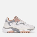 Ash Women's Addict Chunky Running Style Trainers - White/Dune/Silver