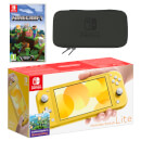 Nintendo Switch Lite (Yellow) Minecraft Pack