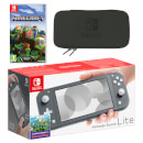 Nintendo Switch Lite (Grey) Minecraft Pack