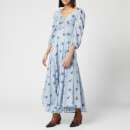 Free People Women's Sea Glass Midi Dress - Blue Combo