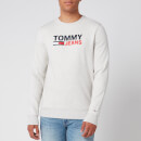 Tommy Jeans Men's Corporate Logo Sweatshirt - Pale Grey Heather