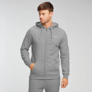 MP Men's Essentials Zip Through Hoodie - Grey Marl