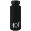 Design Letters Thermo Bottle - HOT - Black