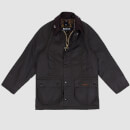 Barbour Boys' Beaufort Waxed Jacket - Olive