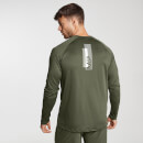 MP Men's Printed Training Long Sleeved Top - Army Green