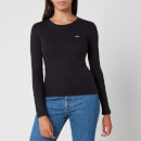 Levi's Women's Long Sleeve Baby T-Shirt - Caviar
