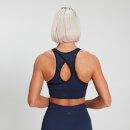 MP Women's Raw Training Ribbed Seamless Sports Bra - Midnight