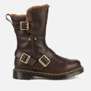 Dr. Martens Women's Kristy Mid Leather Biker Boots - Bitter Chocolate