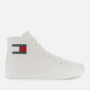Tommy Jeans Women's Mid Cup Canvas Hi-Top Trainers - White