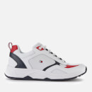 Tommy Hilfiger Men's Fashion Mix Chunky Running Style Trainers - White