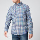 Gant Men's Tartan Shirt - Pacific Blue