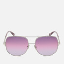 Tom Ford Women's Lennox Pilot Style Sunglasses - Palladium/Violet