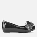 Mini Melissa Kids' Ultragirl Butterfly Ballet Flats - Black