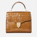 Aspinal of London Women's Mayfair Midi Small Croc Bag - Vintage Tan