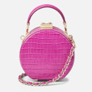 Aspinal of London Women's Micro Deep Shine Small Croc Hat Box Bag - Hibiscus