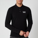 Emporio Armani EA7 Men's Long Sleeve Polo Shirt - Black