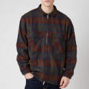 Edwin Men's Plaid Check Radar Shirt - Martini Olive/Auburn