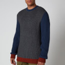 Edwin Men's Line Sweatshirt - Grey Heather/Vintage Blue /Auburn
