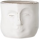 Bloomingville Face Flower Pot - White